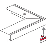 Montage Deckenschiene multirail flat