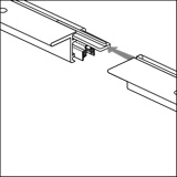 Montage Deckenschiene multirail flat